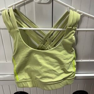 Lululemon Athletica Lime Green Sports Bra